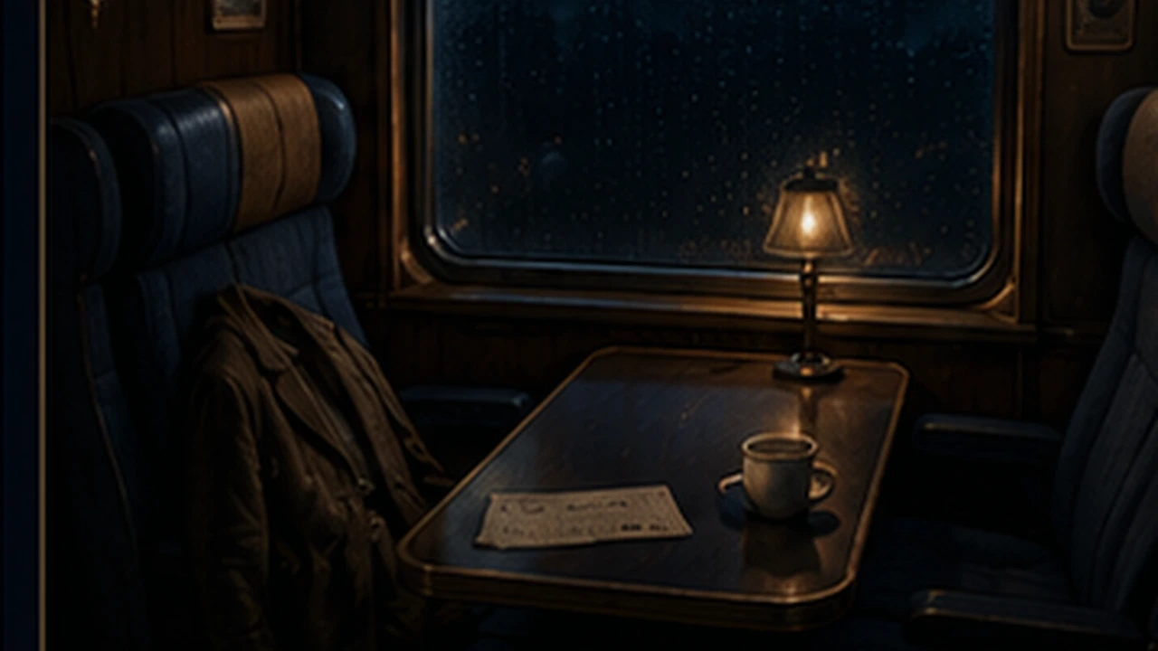 The Vanishing Passenger — Crime scene illustration